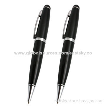 Promotional Pen-shaped USB Drive, Wholesale, Logo Imprinting Options, Laser Printing, OEM Orders